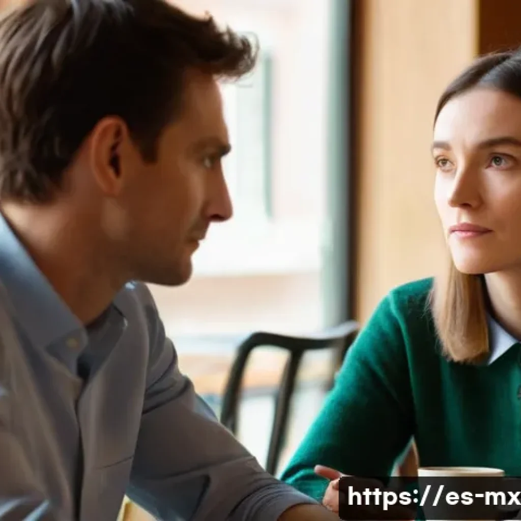 비폭력 커뮤니케이션과 자아 표현의 자유 - **Prompt 1: The Bridge of Empathetic Listening**
"Two adults, a woman in her late 30s and a man ...