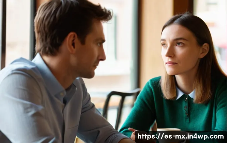 비폭력 커뮤니케이션과 자아 표현의 자유 - **Prompt 1: The Bridge of Empathetic Listening**
"Two adults, a woman in her late 30s and a man ...
